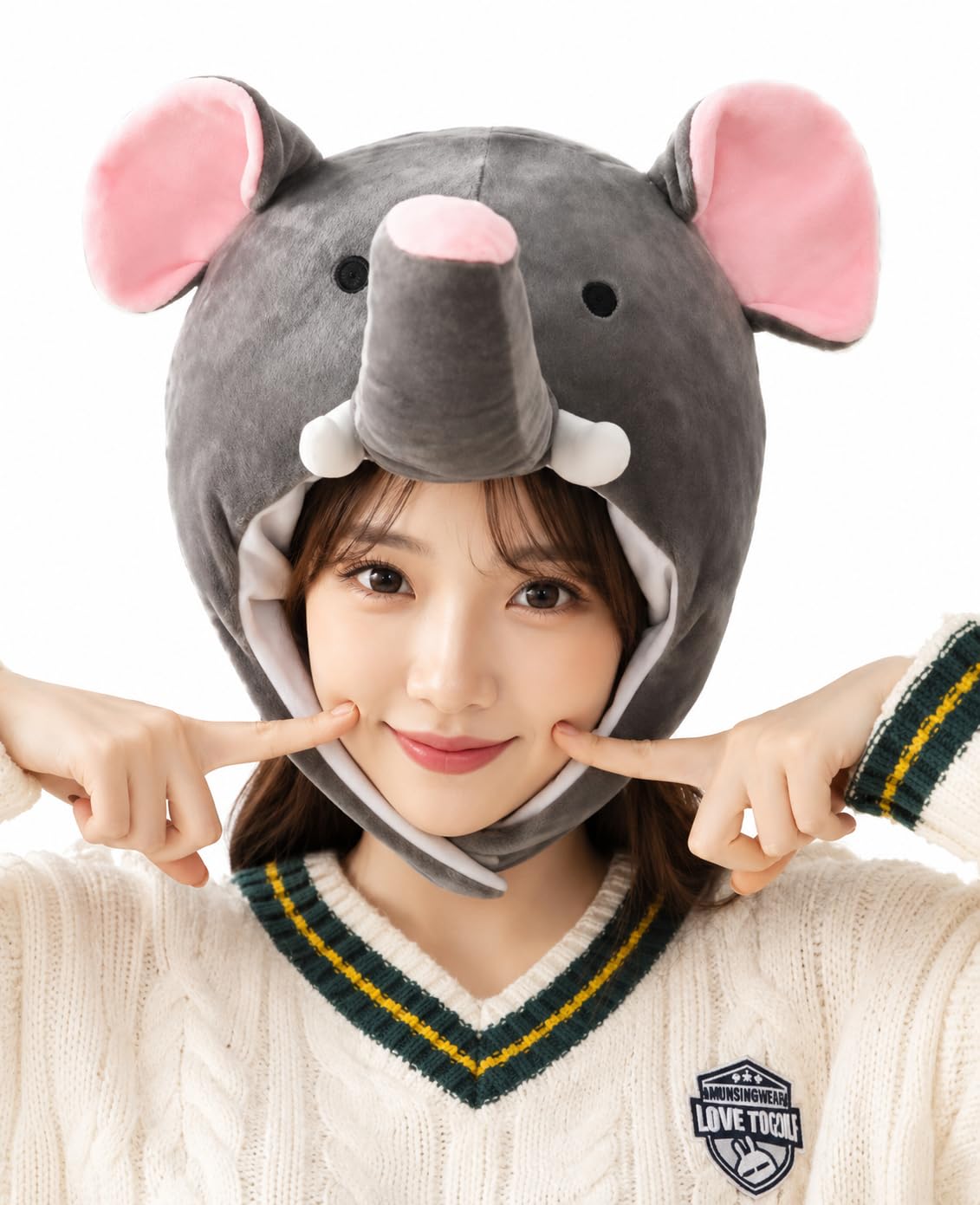 Amazon.co.jp: [DOKiDOKi] ぞうさん コスプレ 仮装 帽子 かぶり物